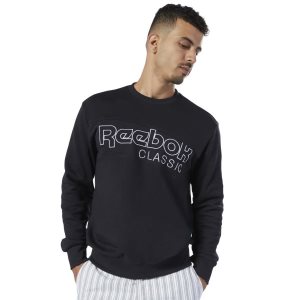 Bluza Męskie Reebok Classic Czarne PL 54TAMSK